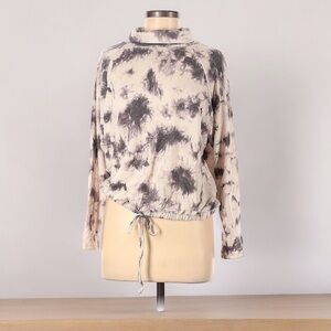 Lush Cowl Neck Tie-Dye Sweater | SIZE M